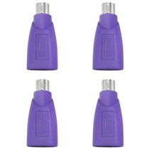 Lovelysp-Usb To Ps2 Adapters Purple Usb Female To Ps/2 Male Converter Adapters F - £11.79 GBP