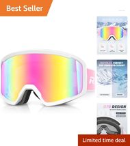 Versatile Snow Goggles for Skiing with Anti-Fog, UV Shield &amp; Comfortable... - $49.45
