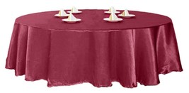 Tektrum 70 inch Round Silky Satin Tablecloth - Wedding Party Banquet (Bu... - $17.95