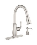 Glacier Bay Kagan Single Handle Pull-Down Kitchen Faucet with Soap Dispe... - $65.24