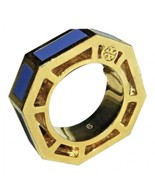 Tory Burch Women&#39;s 16K Gold Plated/Lilac Octagon Rylan Ring Size 6 NWT - $57.42
