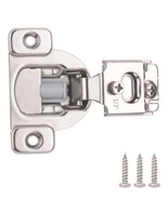 1/2&quot; Overlay Soft Close Face Frame Kitchen Cabinet Hinges Nickel Finish ... - £15.54 GBP