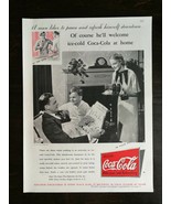 Vintage 1935 Coca-Cola Family Time Full Page Original Ad 122 - £7.46 GBP