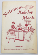 July 1966 Nutritious Holiday Meals Recipe Cookbook Circular 66 Univ of A... - £14.82 GBP