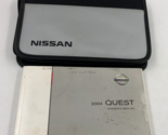 2004 Nissan Quest Owners Manual Handbook with Case OEM J03B43001 - £21.38 GBP