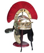 IMPERIAL ITALIC CENTURION HELMET WITH RED PLUME AND BLACK INNER BY NAUTI... - $143.55