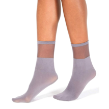 INC International Concepts Grey Sheer Ankle Socks One Size Fits Most - £3.12 GBP