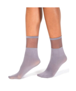 INC International Concepts Grey Sheer Ankle Socks One Size Fits Most - £3.13 GBP