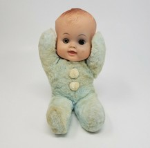 8&quot; Vintage Cuddle Toys By Douglas Baby Boy Doll W/ Blue Pajamas Antique Toy - £37.20 GBP