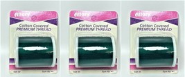 Lot of 3 Allary Cotton Covered Premium Thread Green, Size 50 - £6.99 GBP