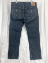 Levi&#39;s 514 36x34 Slim Straight Dark Wash Blue Men&#39;s Denim Jeans - £18.59 GBP
