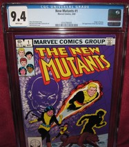 NEW MUTANTS #1 MARVEL COMIC 1983 CGC 9.4 NM WHITE PAGES - $80.00