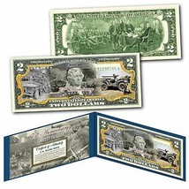 Willys Mb Jeep - End Of Wwii 75th Anniversary V75 - Authentic $2 U.S. Bill - £11.20 GBP