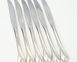 Oneida Tribeca Dinner Knives 9" Glossy Stainless Lot of 6 - $25.47