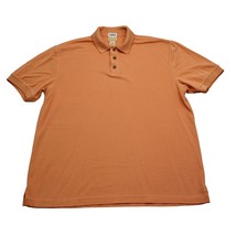 Joseph Jos. A Bank Shirt Mens Large Orange Polo Modal Dress Camp Casual  - $18.69