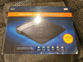 Cisco Linksys E2500 300 Mbps 4-Port 10/100 Wireless N Router - Black SEALED! - £31.65 GBP