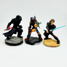 Disney Infinity Star Wars Lot Anakin Skywalker Boba Fett Kylo Ren Good Cond - $11.28