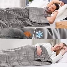 *$35.00 OFF Retail* Double-Sided 15lb Weighted Blanket: OMYSTYLE - £39.96 GBP