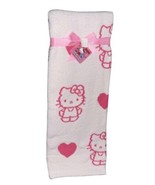 Hello Kitty Soft Throw Reversible Blanket - Hot Pink Hearts - 50&quot;x60&quot; - £63.87 GBP