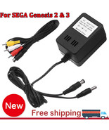 New Power Cord Ac Adapter For Sega Genesis 2/3 +Sega Genesis 2/3 Av Cabl... - £15.72 GBP