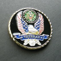 ARMY VETERAN EMBOSSED PATRIOTIC SERIES CHALLENGE COIN 1.6 INCHES NEW - £8.22 GBP