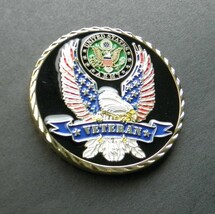 ARMY VETERAN EMBOSSED PATRIOTIC SERIES CHALLENGE COIN 1.6 INCHES NEW - £8.35 GBP