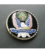 ARMY VETERAN EMBOSSED PATRIOTIC SERIES CHALLENGE COIN 1.6 INCHES NEW - £8.35 GBP