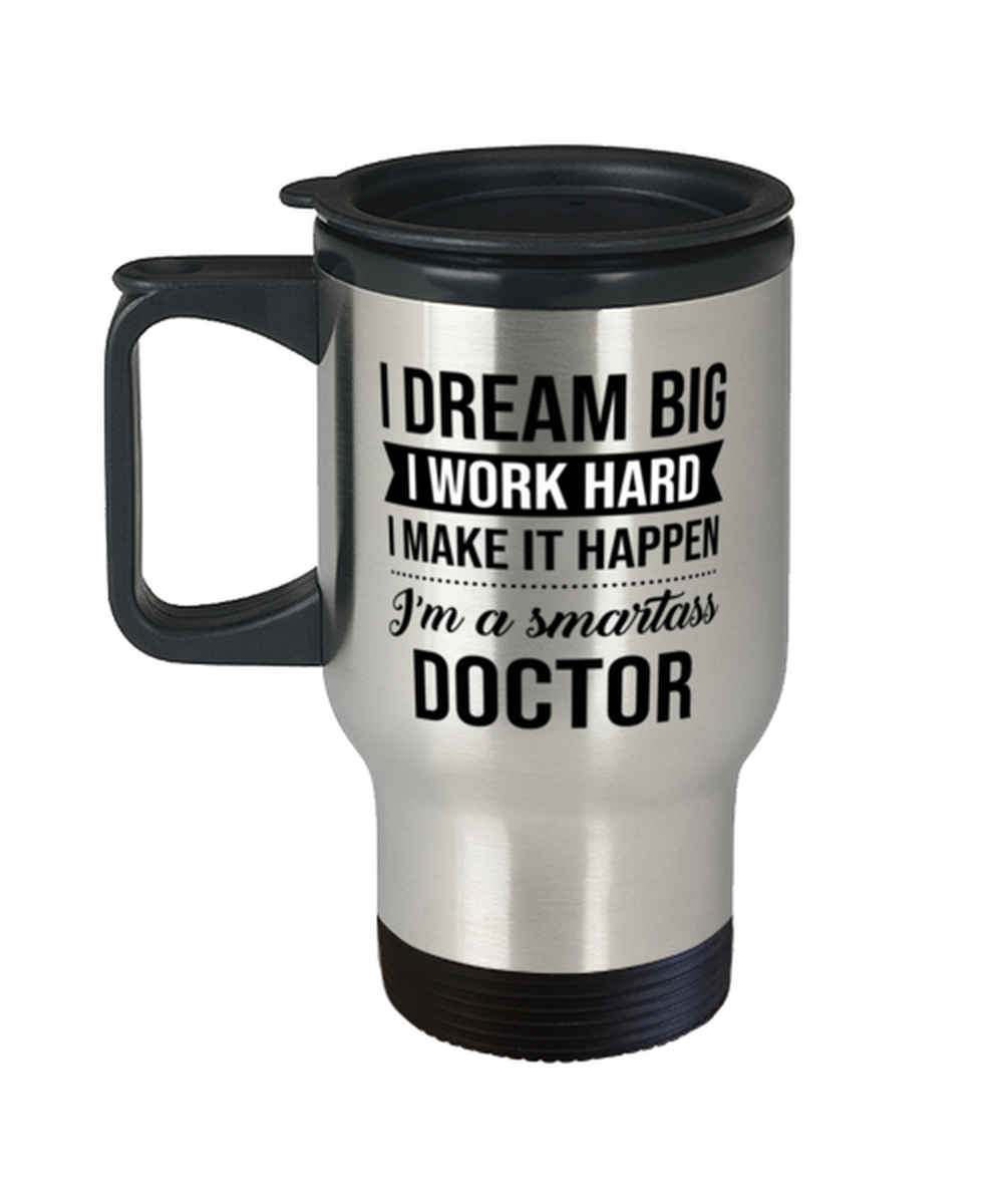 Travel Mug for Doctor  - 14 oz Insulated Coffee Tumbler For Office Co-Workers