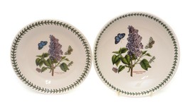 Portmeirion Botanic Garden Lilac Butterfly Salad Bowl And Plate Made in England - £23.19 GBP
