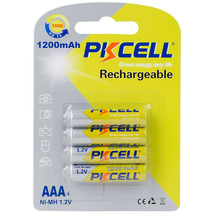 PKCELL - AAA 1200mA Rechargeable NiMH Battery - 4-Pack - £11.97 GBP