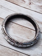 Vintage Bracelet / Bangle Mirrored Design 8&quot; - $10.99