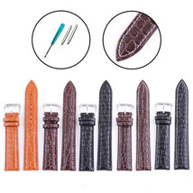 24mm Crocodile Pattern Genuine Leather Strap (+ Change Tool) - 24 mm Wat... - $14.83