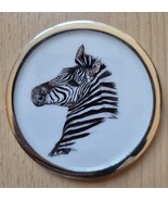 Zebra Coasters - set of 6 - Recycled Aluminium - Diameter 9 cm - $26.68