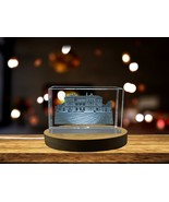 LED Base included | The Breakers Castle 3D Engraved Crystal Gift - $25.99+