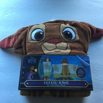 NEW Disney Wish Kids Cotton Hooded Bath Towel - $17.96