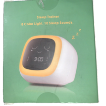 Children&#39;s Sleep Trainer Night Light Sound Machine Timer Alarm Clock Wak... - £13.88 GBP