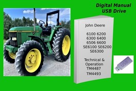 John Deere 6100 6200 6300 6400 6506 6600 6800 6900 Manual Set See Description - £32.95 GBP