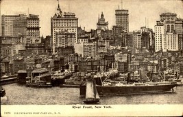 Rare Udb 1902 Postcard River Front, New York Hudson River, New York City B K48 - £4.67 GBP