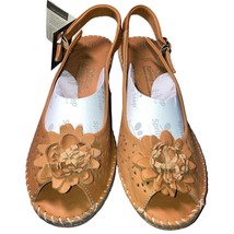 Spring Step Belford Slingback Sandal Leather - in Camel Tan Size EU 41 (9.5-10) - £55.37 GBP