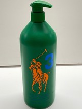 Ralph Lauren The Big Pony 3 &quot;Green&quot; Hair &amp; Body Wash Shower Gel For Men Jumbo Si - £121.91 GBP