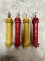 4 Pack of Red &amp; Yellow Dare Old Faithful &amp; Dare Rub&#39;rgate Gate Handle - £21.41 GBP