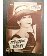 AUDREY HEPBURN : (BREAKFAST AT TIFFANY,S)) RARE(EURO) PAPER PROGRAM - $2,776.06 MXN