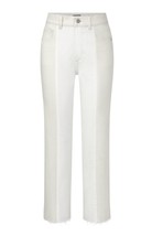 Dl1961 - Women&#39;s patti straight high rise ankle pant in Ecru Blocked - $119.00