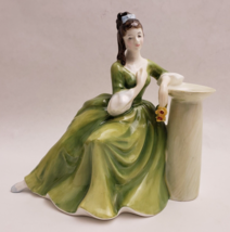 Vintage Royal Doulton Secret Thoughts Figurine Seated Lady HN 2382 England - £71.18 GBP