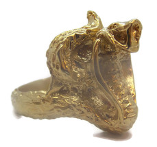 14k Solid Yellow Gold Cobra (Snake) Unisex Ring!! - £920.49 GBP