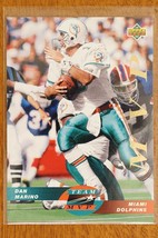 Dan Marino 1993 Upper Deck NFL Team Football Card Miami Dolphins TM12 - £3.28 GBP