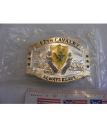 12th Calvary Always Ready Large Belt Buckle - $35.92