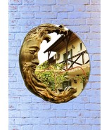 Bronze Moon, Celestial mirror, crescent moon mirror, moon mirror, mirror... - $77.00