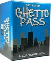 Ghetto Pass Black Culture Celebration Urban Trivia Game Perfect Black Card Games - £36.55 GBP