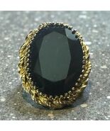 Vintage 12k Gold Filled Faceted Smokey Quartz Filigree Brooch Pin Pendant - €17,17 EUR